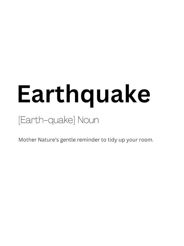 Earthquake Definition Meaning