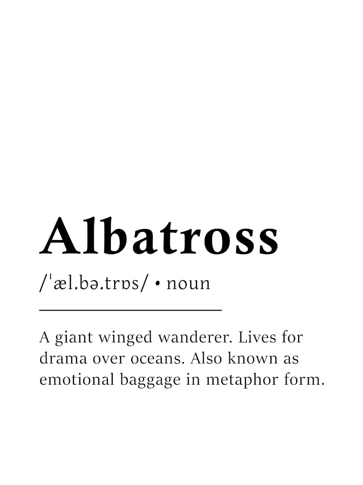 Albatross Definition Poster - Dictionary