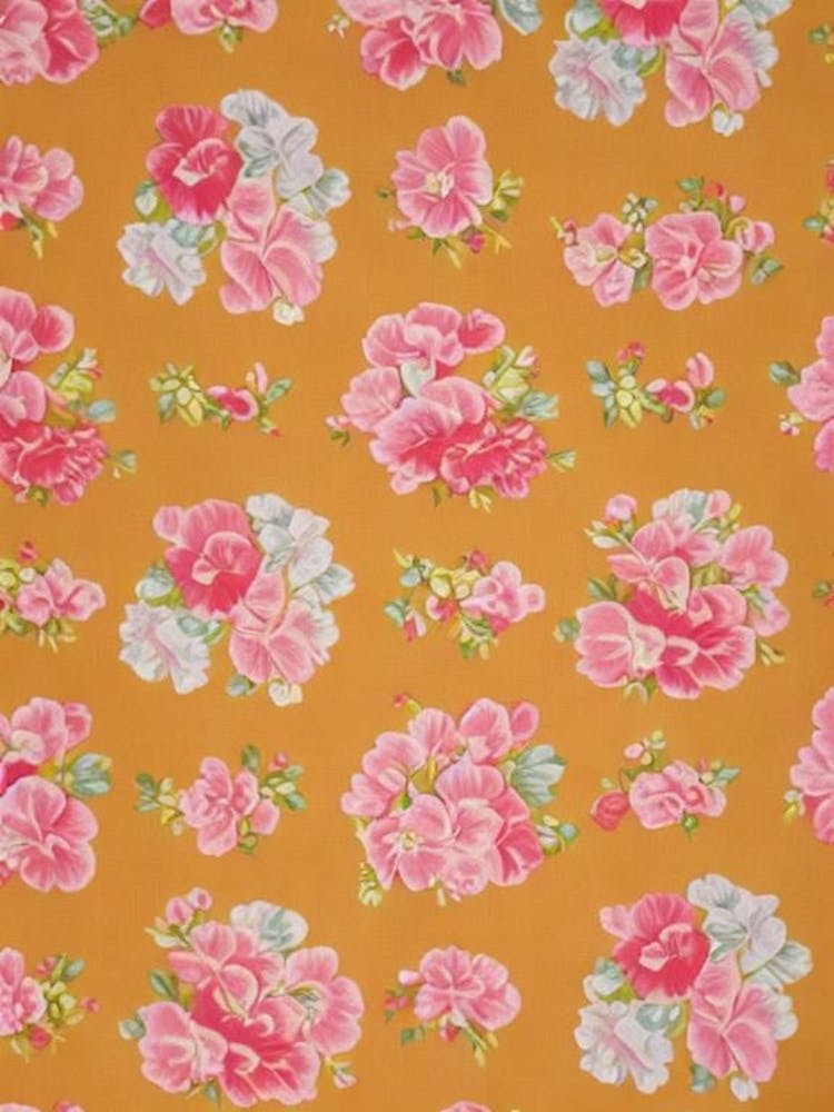 Sweet Pea Floral Print Retro Pattern 2 Flower
