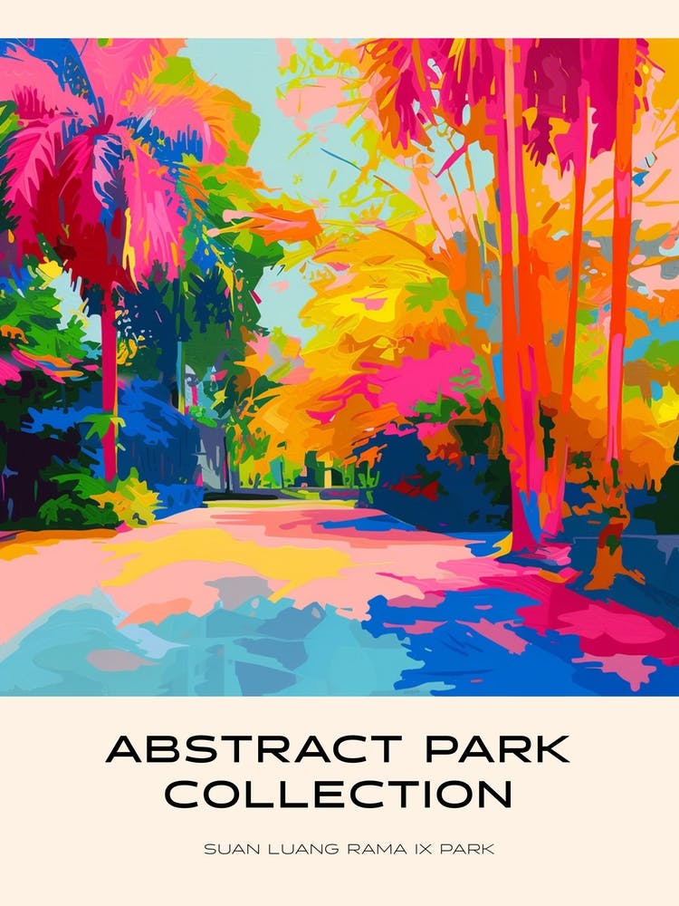 Abstract Park Collection Poster Suan Luang Rama Ix Park Bangkok 2