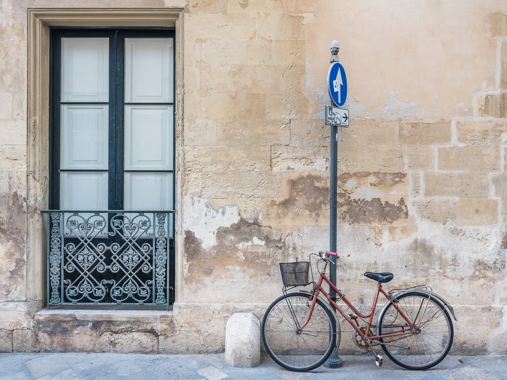 Bicycle Against A Wall