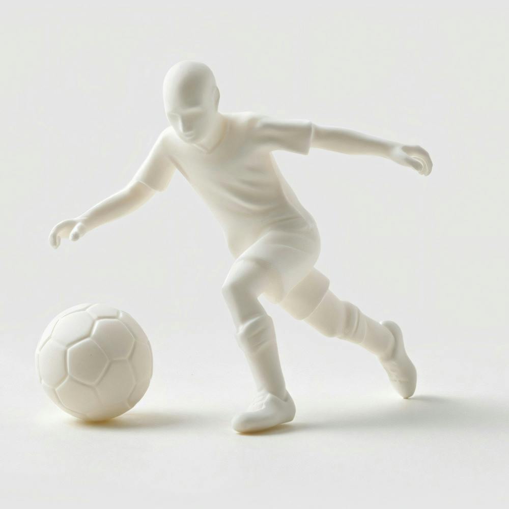 Soccer Player Kicking A Ball 2