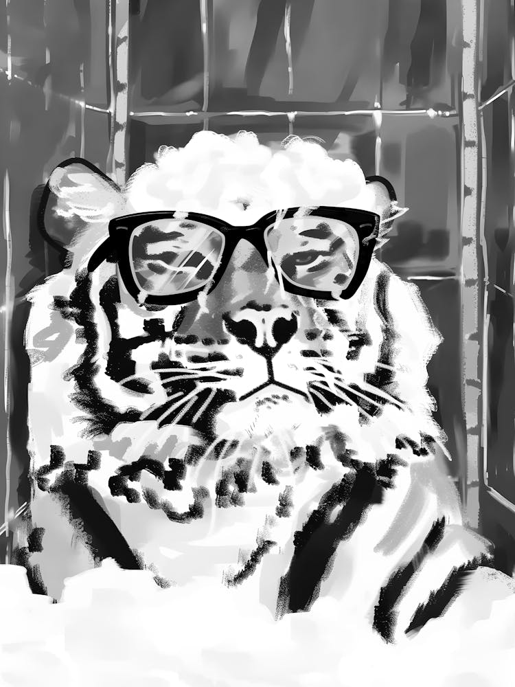 Tiger In Glasses