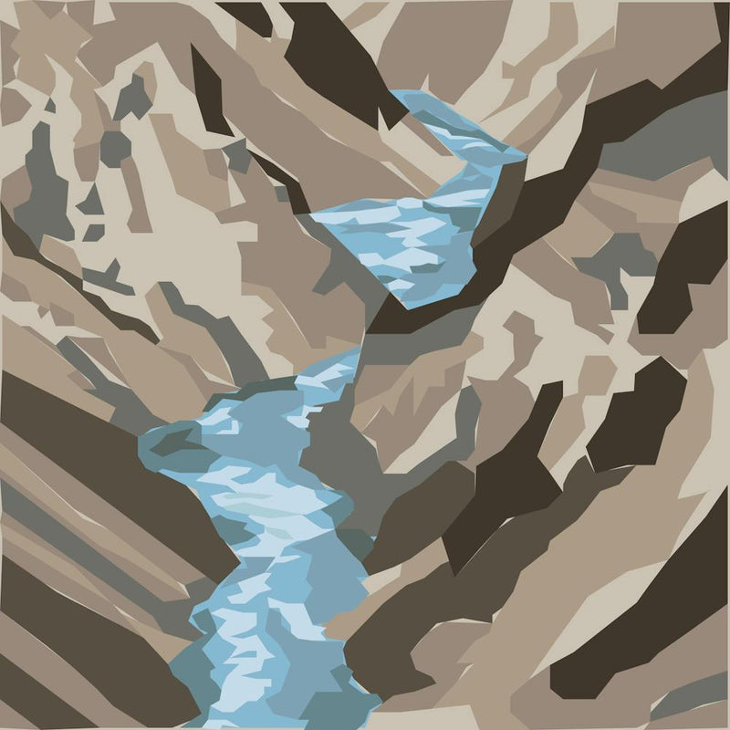 River Valley In The Mountains