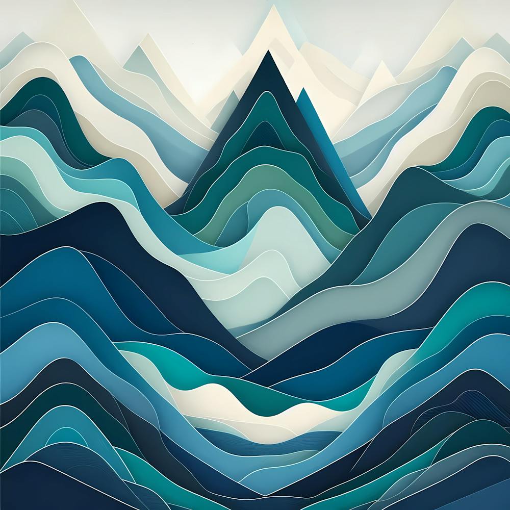 Blue Mountains Canvas Print