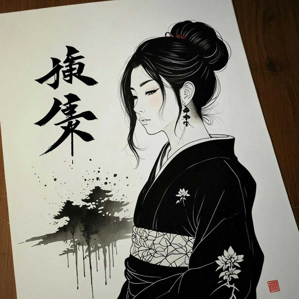 Default 8k Resolution Artwork Design Irezumi Style Yabusame 2