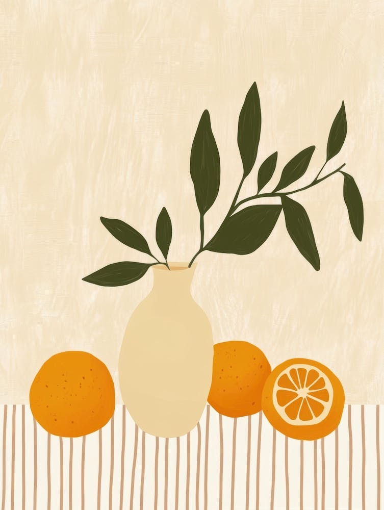 Oranges In A Vase 12