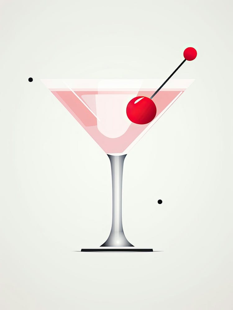 Mid Century Modern Cosmopolitan Floral Infusion Cocktail 3