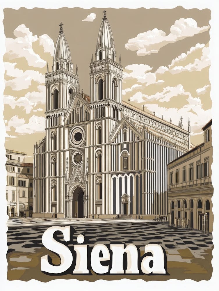 Aihrgdesign A Classic 1960s Travel Poster For Siena Showcasin 1b8aa8b6 0a76 4095 B743 A7eb42e34282 3