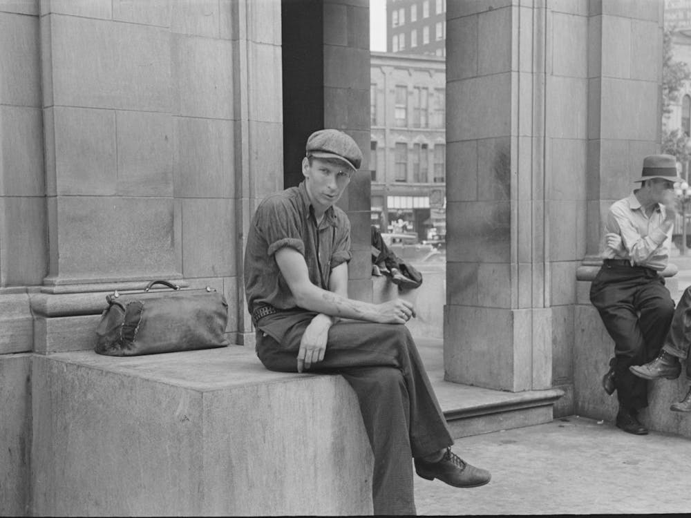 Transient In The Gateway District, Minneapolis, Minnesota, Harvest Worker, By Russell Lee