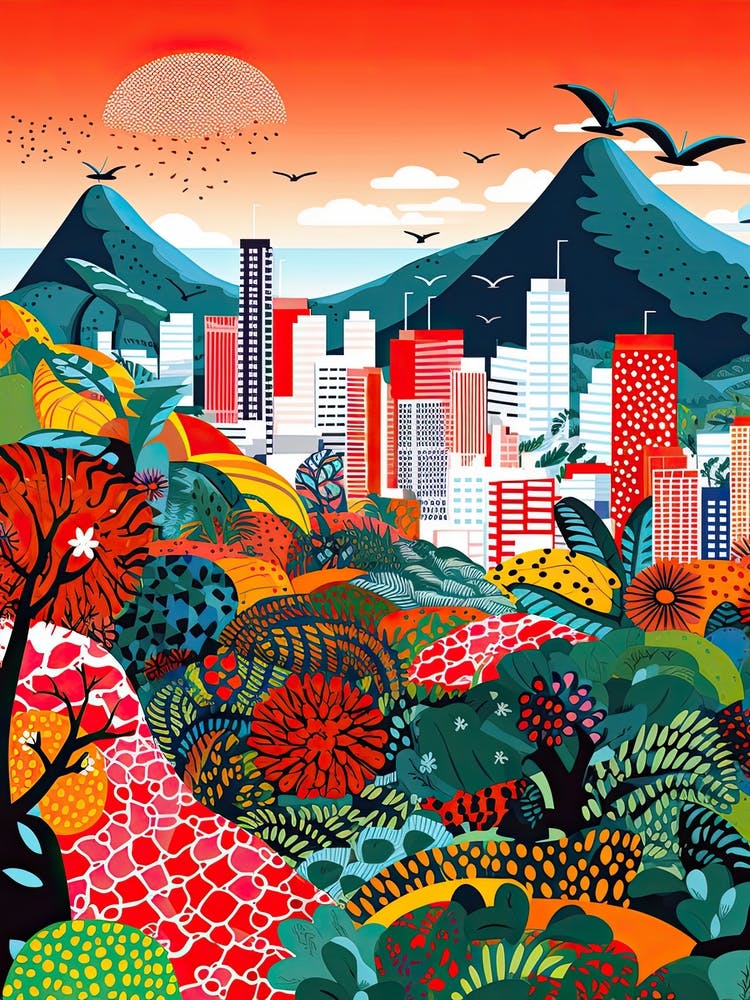 Rio De Janeiro, Illustration In The Style Of Pop Art 4