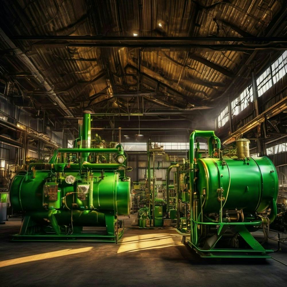 Industrial Machinery In A Factory