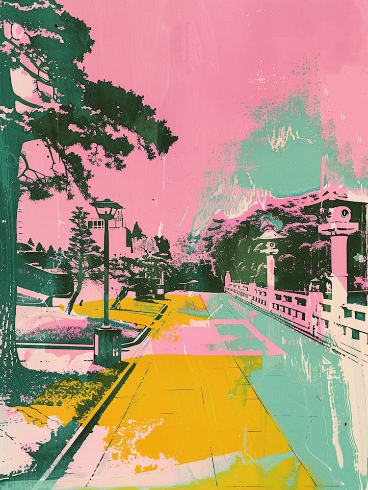 Hiroshima Retro Duotone Silkscreen 2