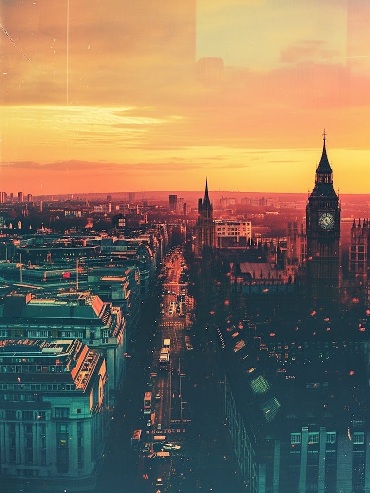 London Retro Collage Style 2