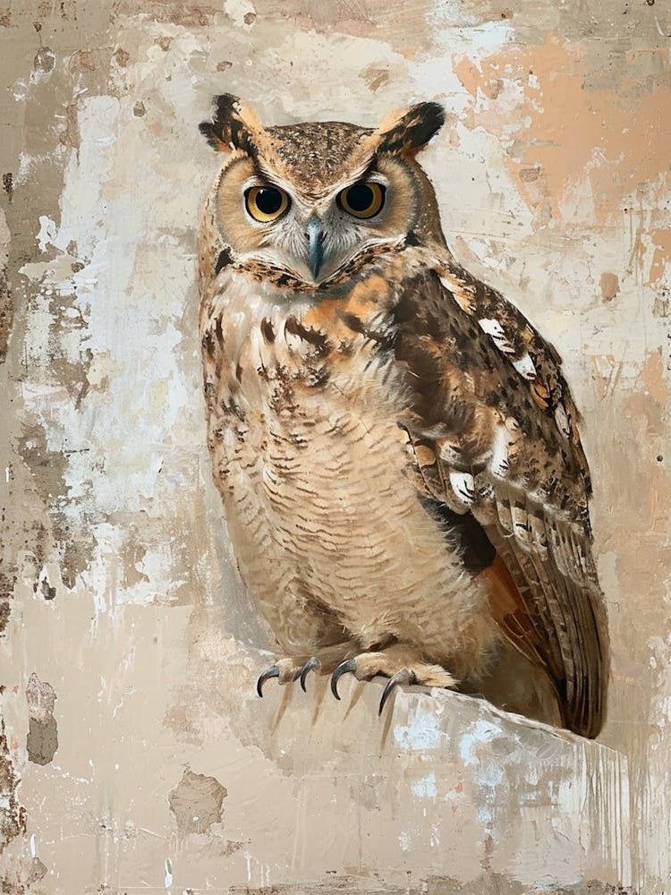 Philipine Eagle Owl Painting 3