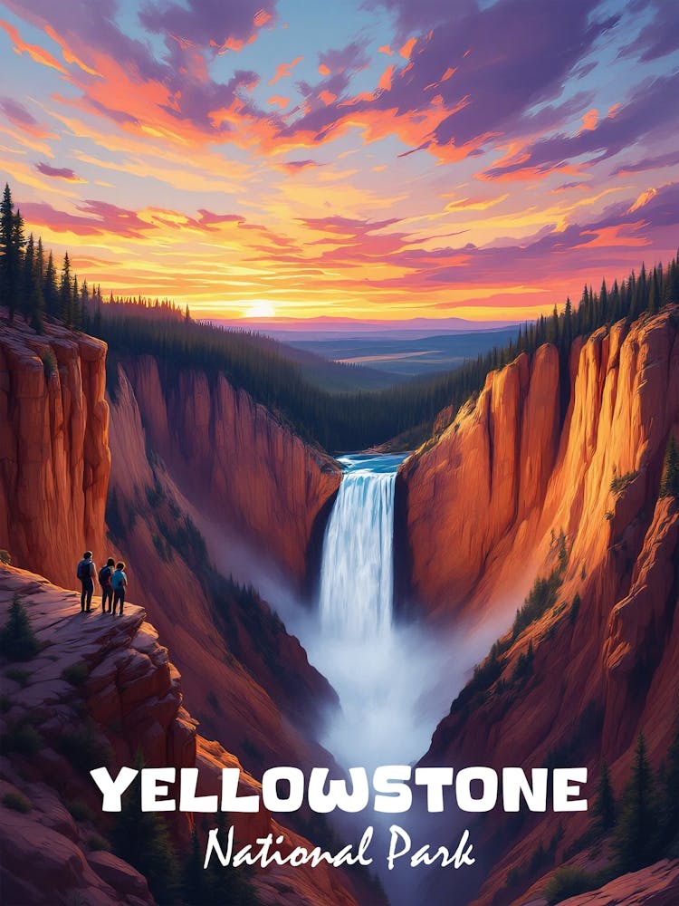 Yellowstone National Park Vintage V 04