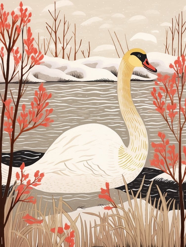 Bird Illustration Swan 3