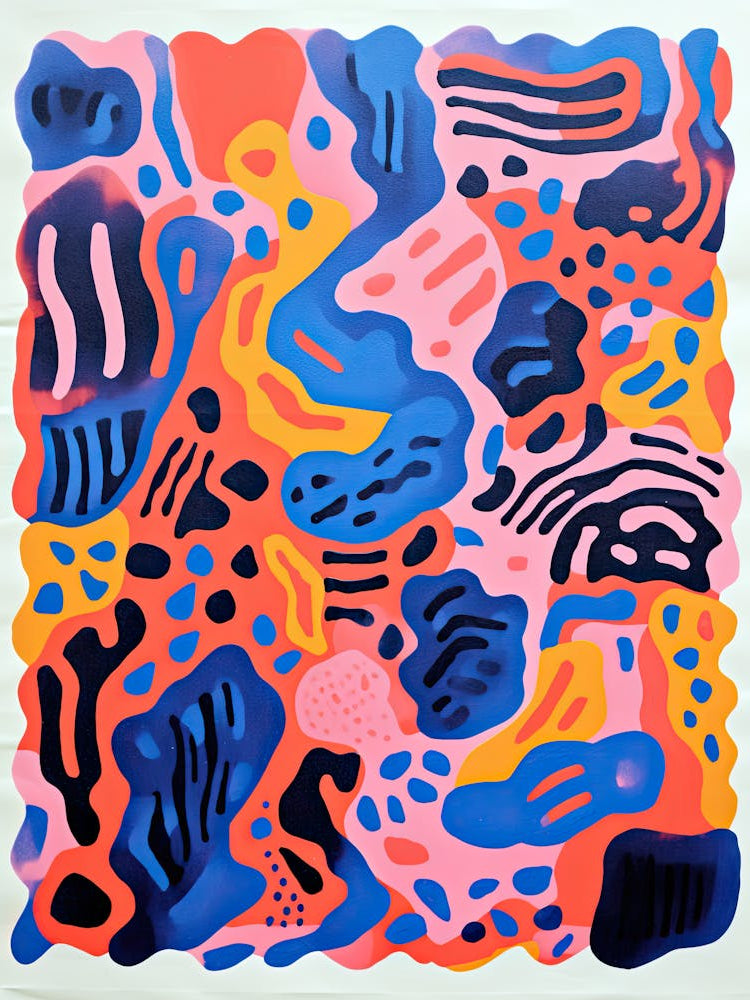 Intergalactic Spirals Cosmic Abstract Style