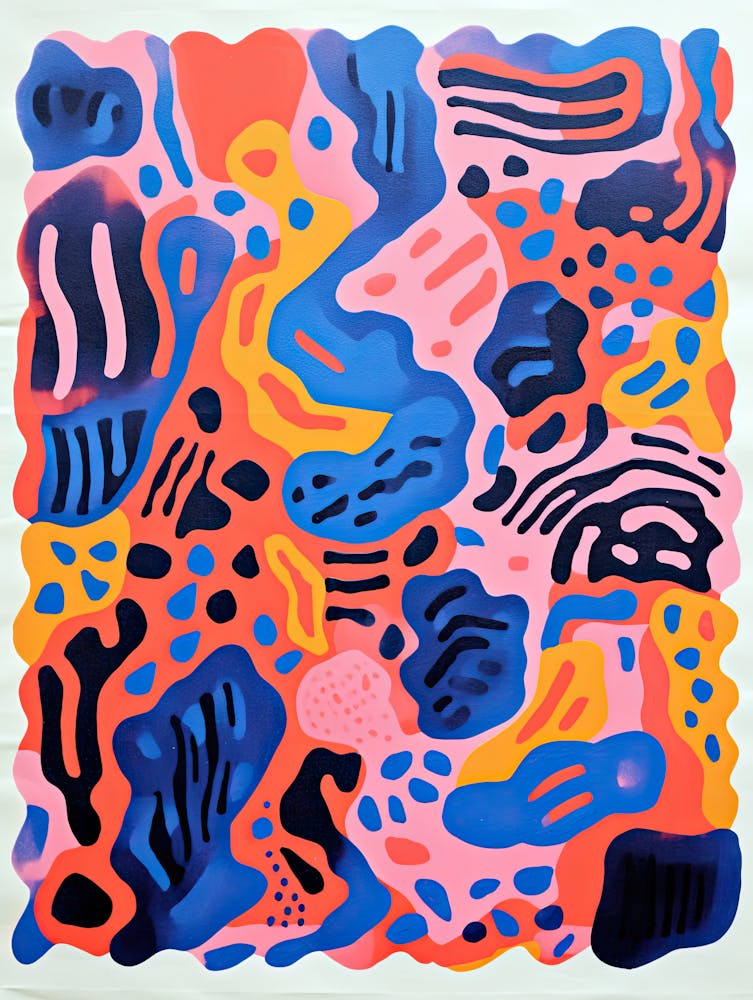 Intergalactic Spirals Cosmic Abstract Style