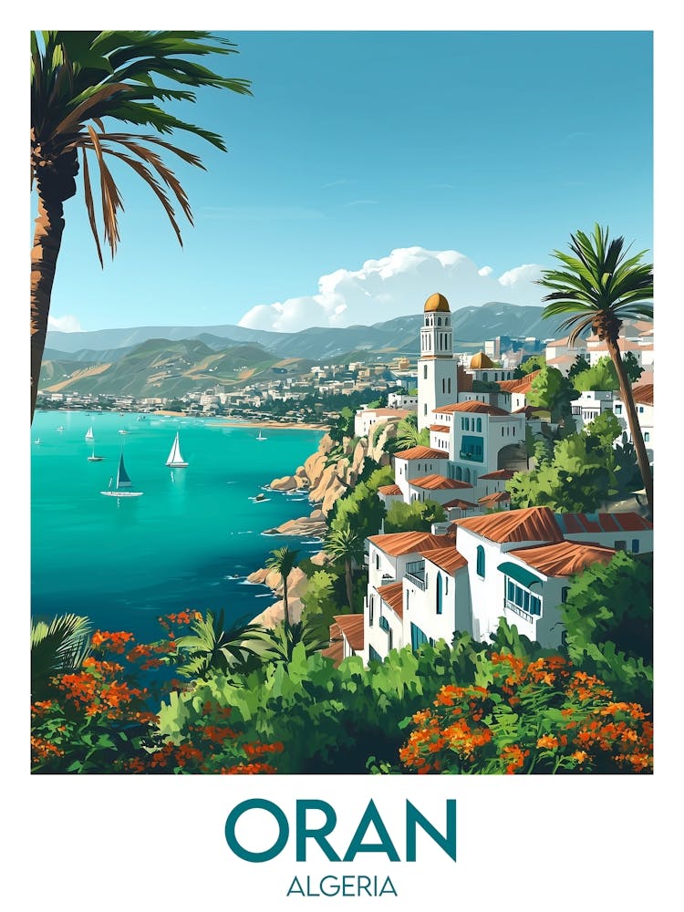 Affiche de voyage Oran