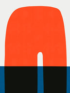 Blue and red geometry 8