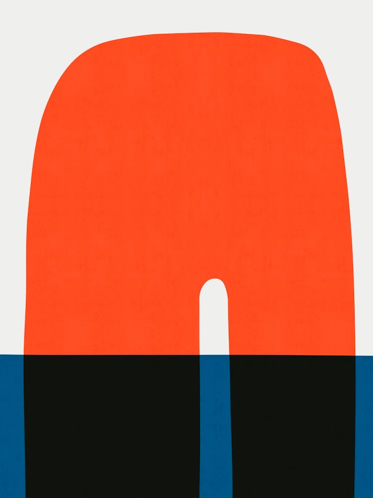 Blue and red geometry 8