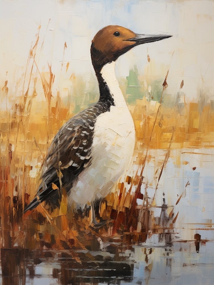 Bird Painting Common Loon 2