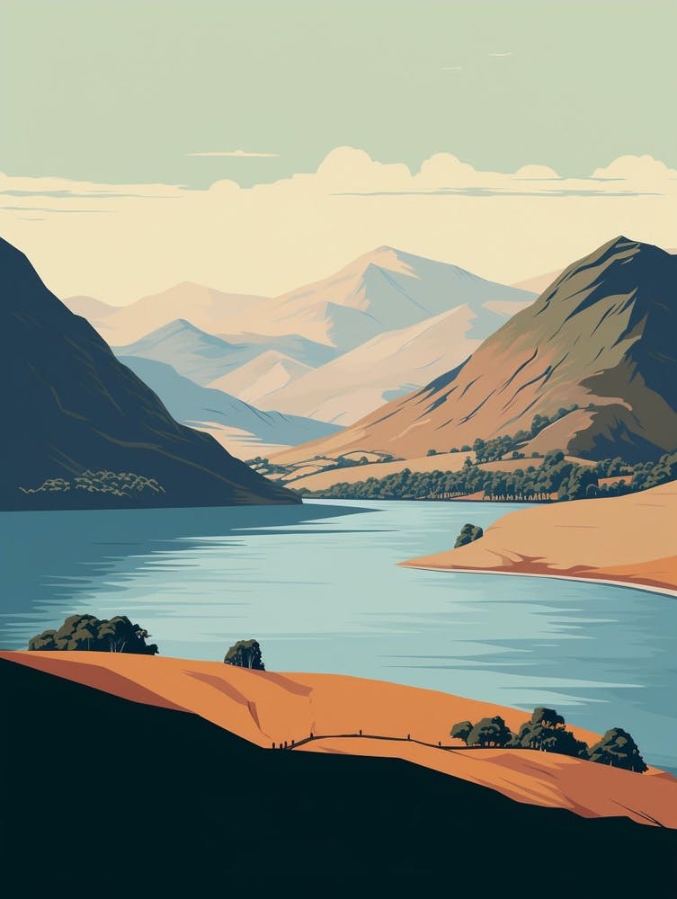 The Lake Districts Ullswater Way England 1 Hiking Trail Landscape