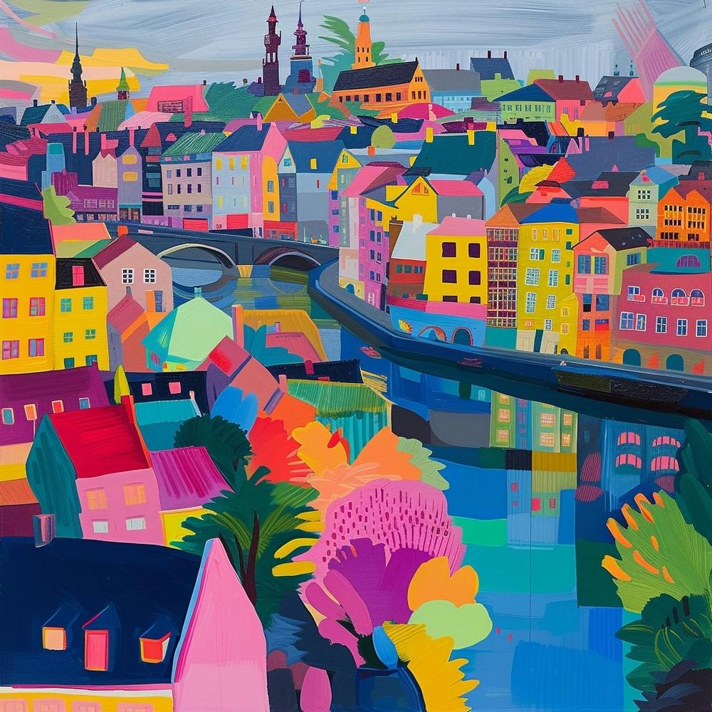 Abstract Travel Collection Copenhagen Denmark 1