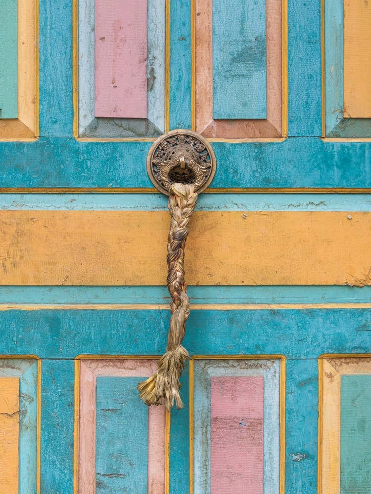 Colorful Tibetan Door