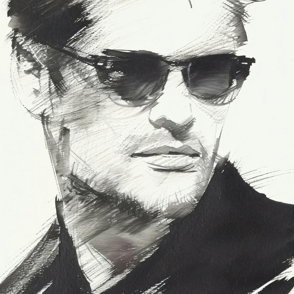Portrait Of A Man Wearing Sunglasses