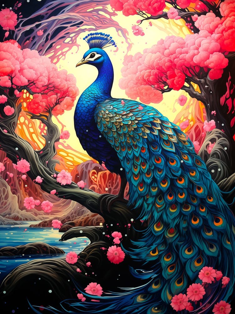 Peacock Painting