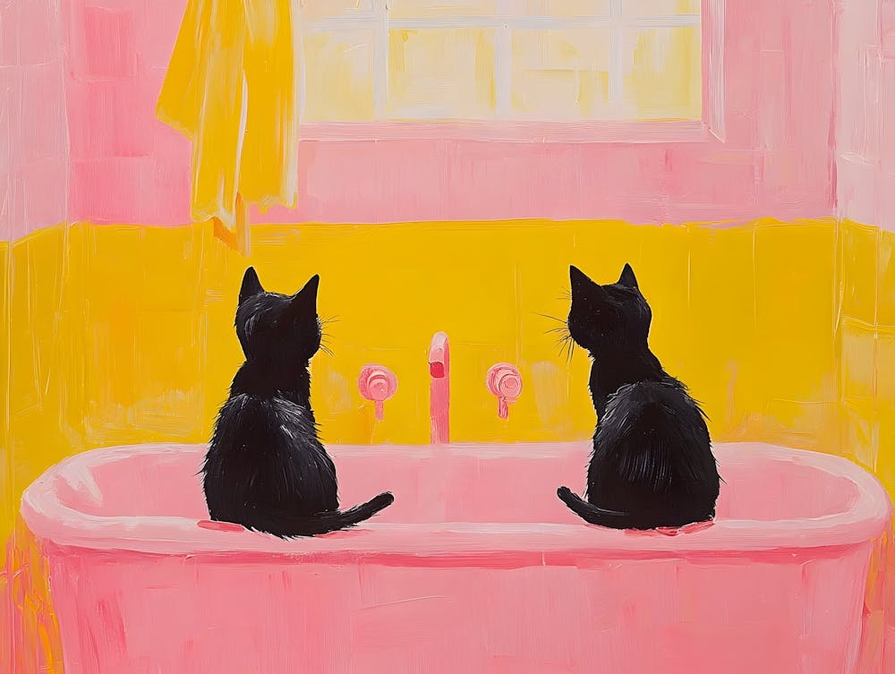Bathroom Cats 1