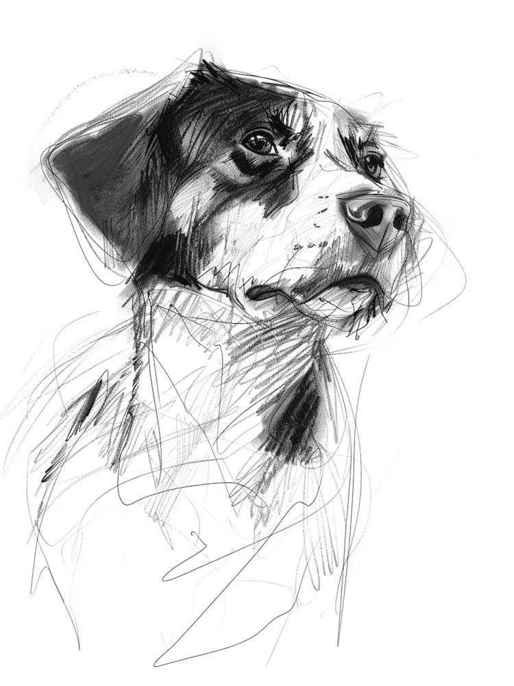 Entlebucher Mountain Dog Charcoal Line 1