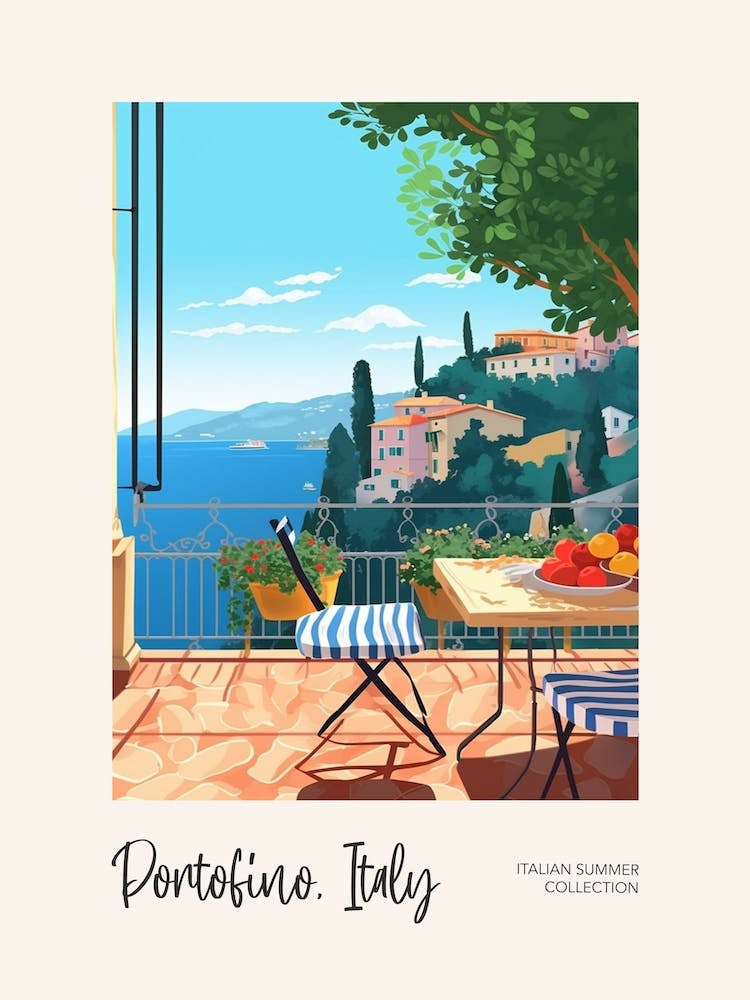 Portofino Cat On A Window 4 Italian Summer Collection