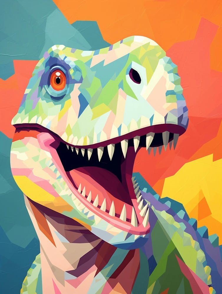 Colourful Dinosaur Tyrannosaurus Rex 2