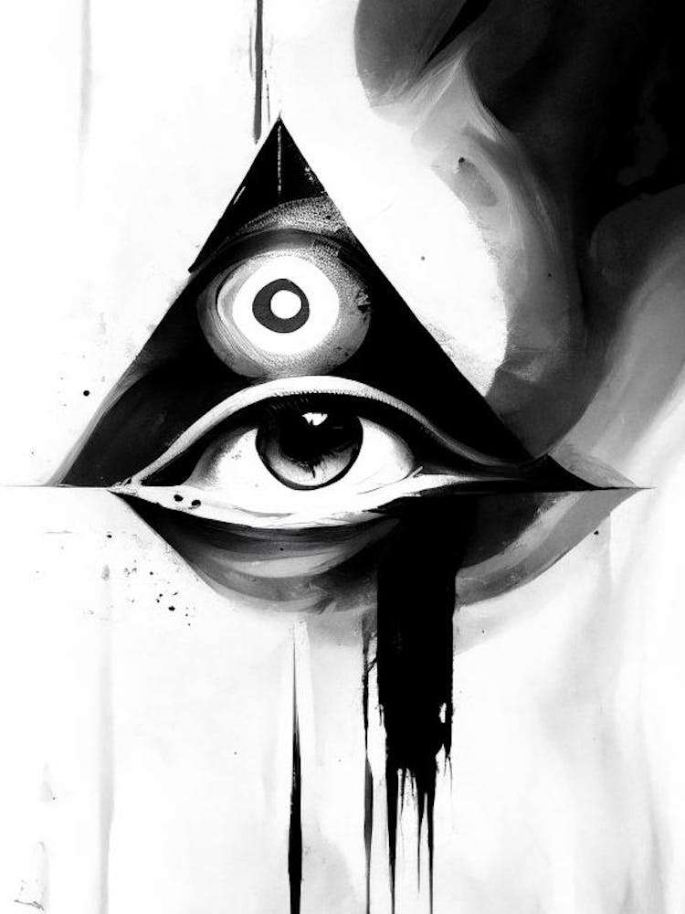 Balance, Symbol, Third Eye Black & White