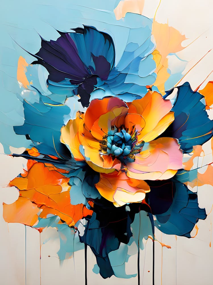 Abstract Flower Painting 28