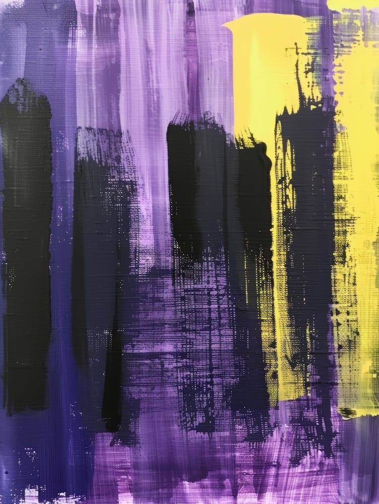 Paysage urbain violet