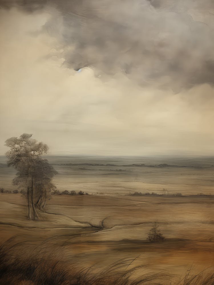 Muted Countryside Painting