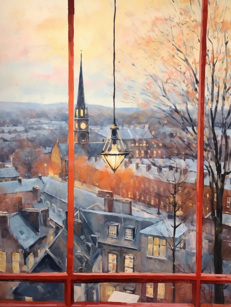 Winter Cityscape Cardiff United Kingdom 2