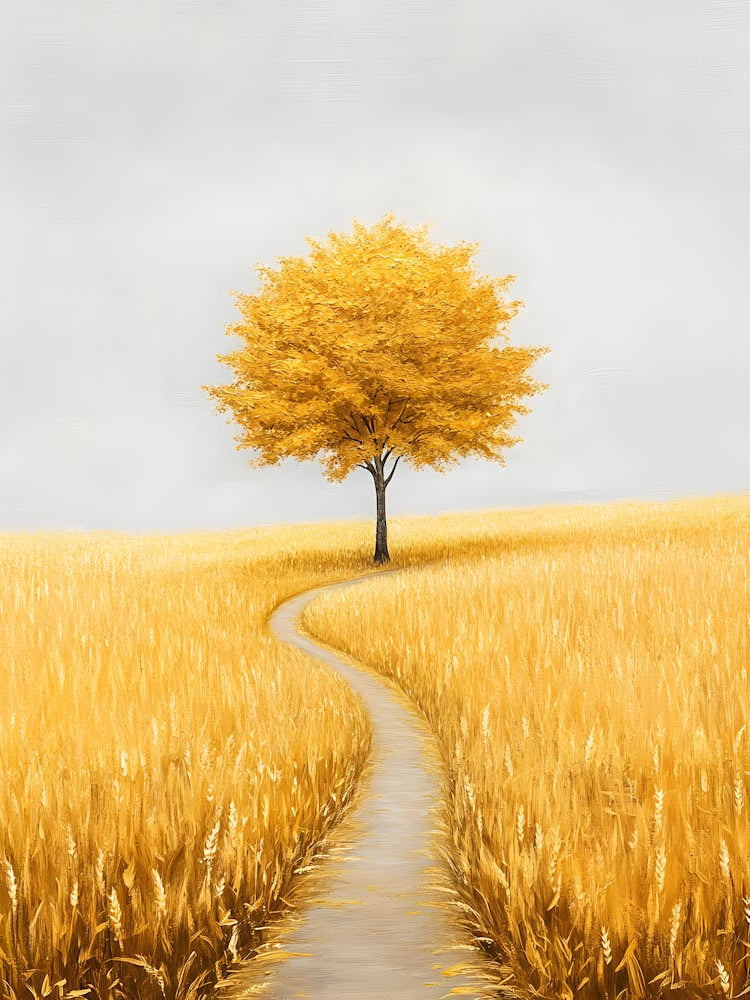 Yellow Tree In A Field 5