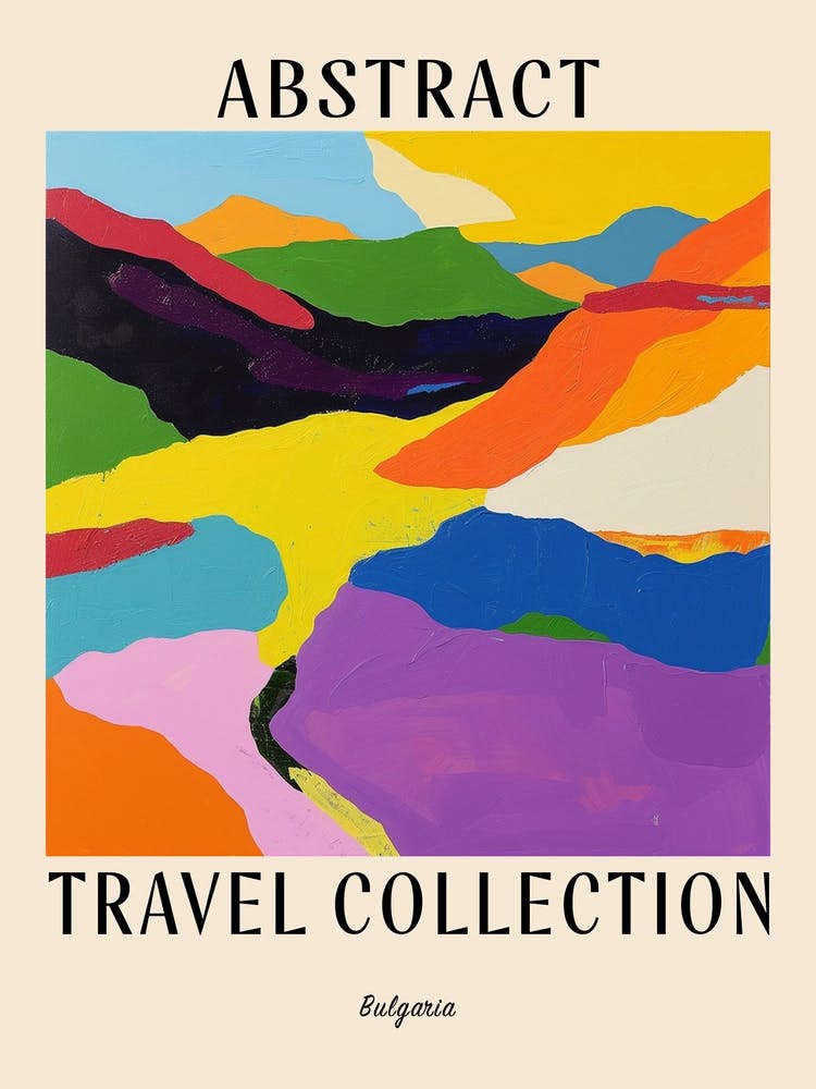 Abstract Travel Collection Poster Bulgaria 5