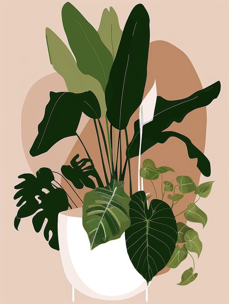 Houseplants In A Pot
