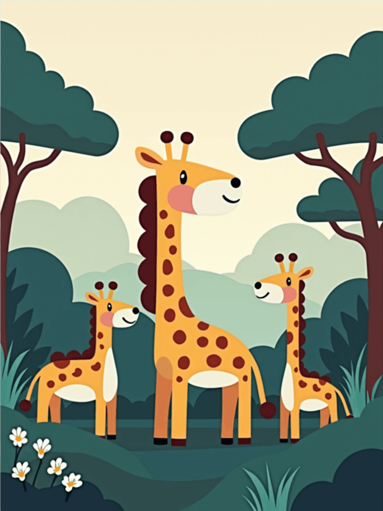 Giraffes In The Wild