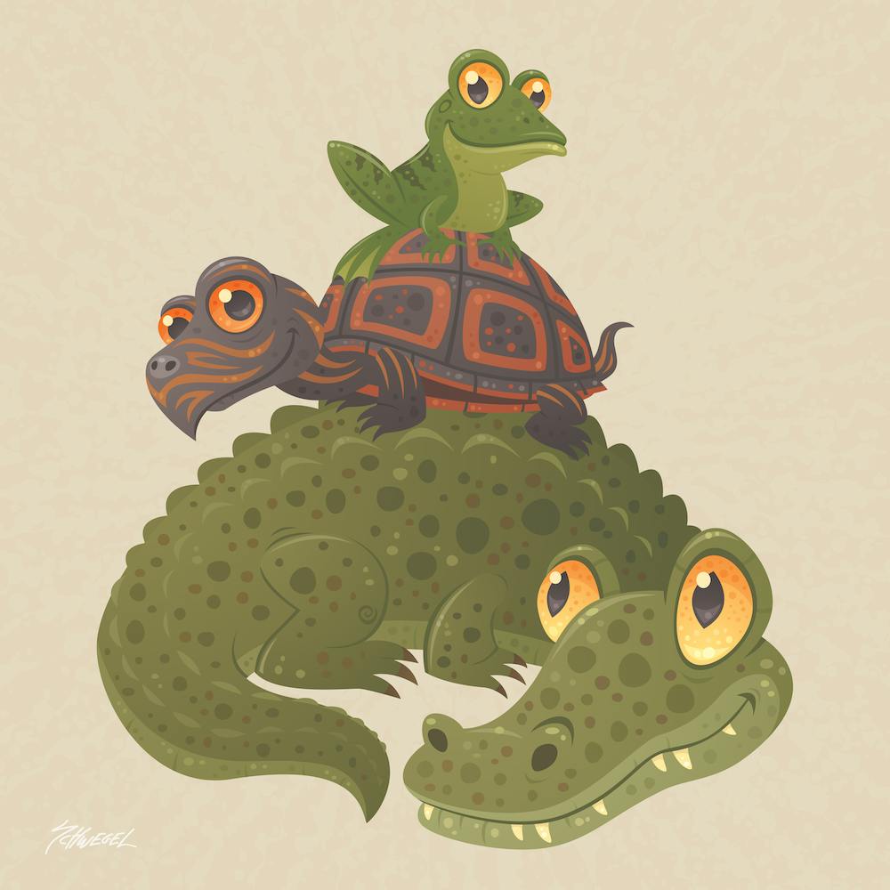 Swamp Squad - Alligator, Turtle and Frog