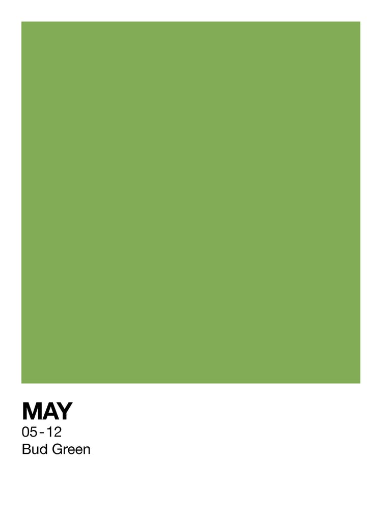May Birth Month Colour Green