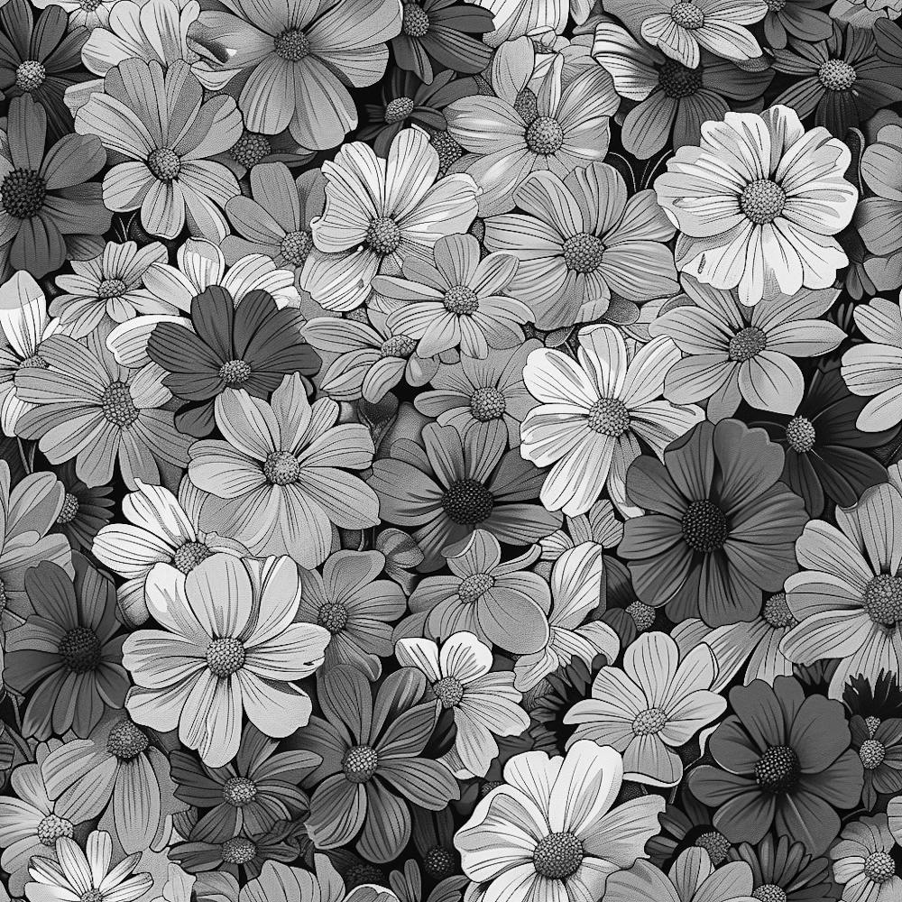 Black And White Flowers 101