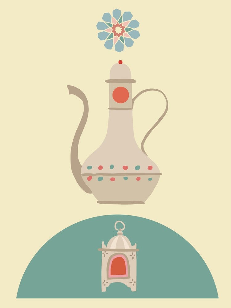 Moroccan Style Tea Print