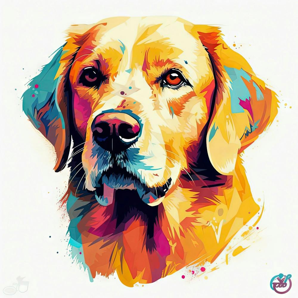 Golden Retriever Painting